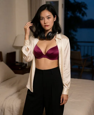Diệp Linh, 29, mặc nội y